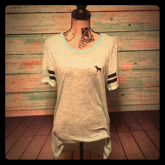 PINK Victoria's Secret Tops - Victoria’s Secret PINK Green Tee